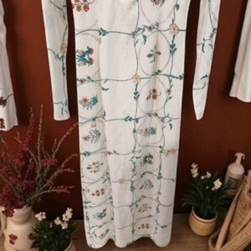 NWT Sancia Evander Maxi Cottagecore Dress in Marigold - Picture 3 of 7